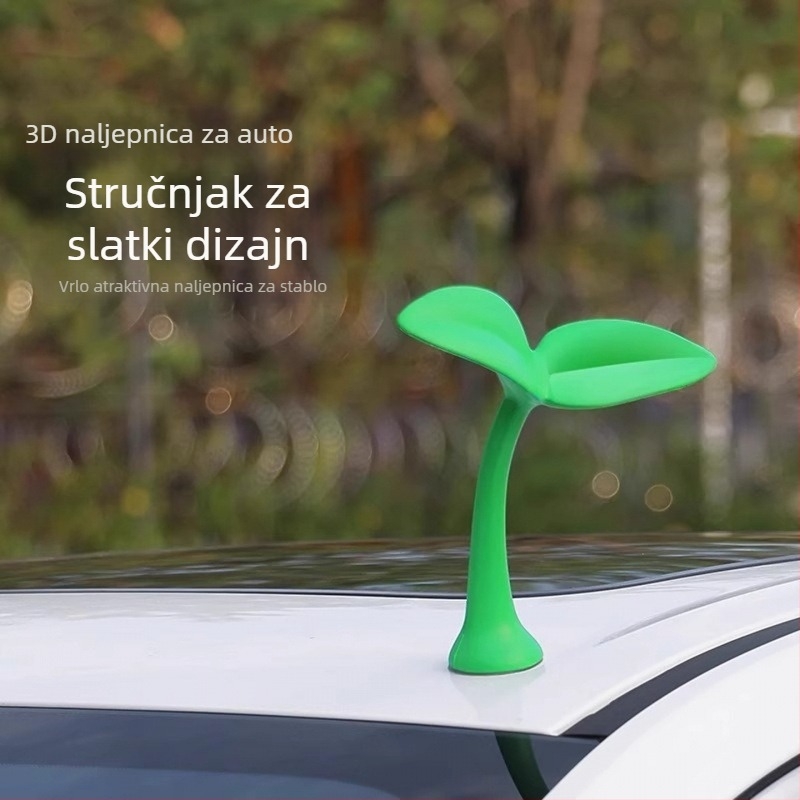 Dekor automobilske krova – 3D plastični ukras s karikaturalnim izgledom i svjetlećom funkcijom