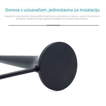 Omnidirekcionalna antena 2,4 GHz, dobitak 3 dBi, impedancija 50 Ω, kabel 3 m, držač sa usisnom čašom