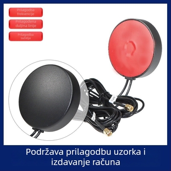 Vozna navigacijska antena – okrugli prijamnik signala, dvopojasna GPS/BeiDou, 4G kompatibilno, dvije u jednoj