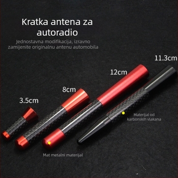 Univerzalna krova dekorativna antena za automobil za poboljšani FM prijem (navojna ugradnja)