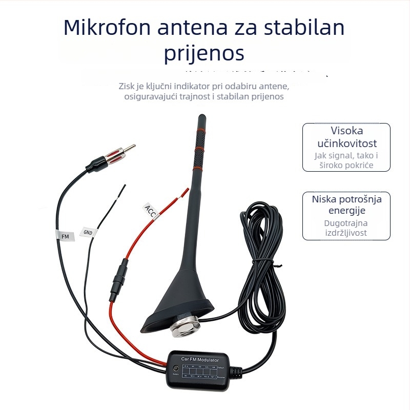 Automobilska antena s Bluetooth MP3 i FM radiom – model SY-600-W12-FM-5ROG2