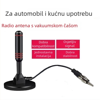 Xinda Ark Univerzalna FM antena za auto s visokim ziskom i velikom usisnom čašom