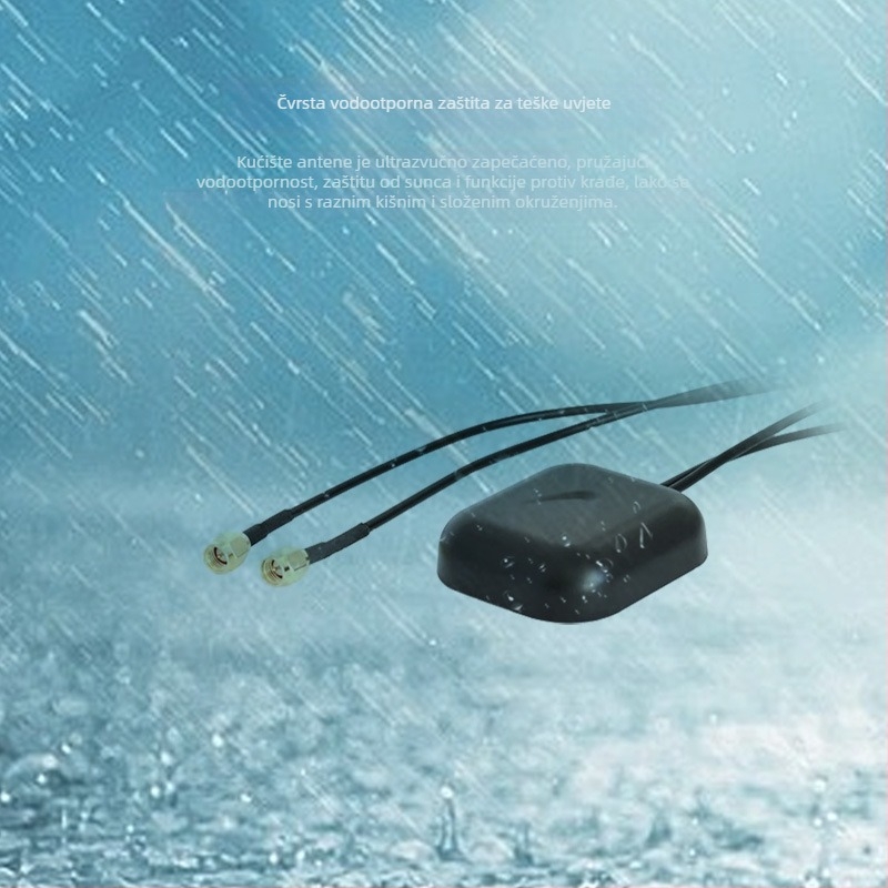 NUBE GPS/4G dvostruka auto antena za navigaciju, vanjska vodootporna LTE antena, model WGNSS4GTWX59-52YS, SWR ≤ 1.5