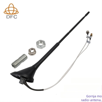 Automobilska AM/FM i DAB antena (Model DFA900-1; pojačanje 2,5 dB; raspon frekvencija 170–230 MHz; impedancija 75 Ω; radno napajanje 10–13 V)