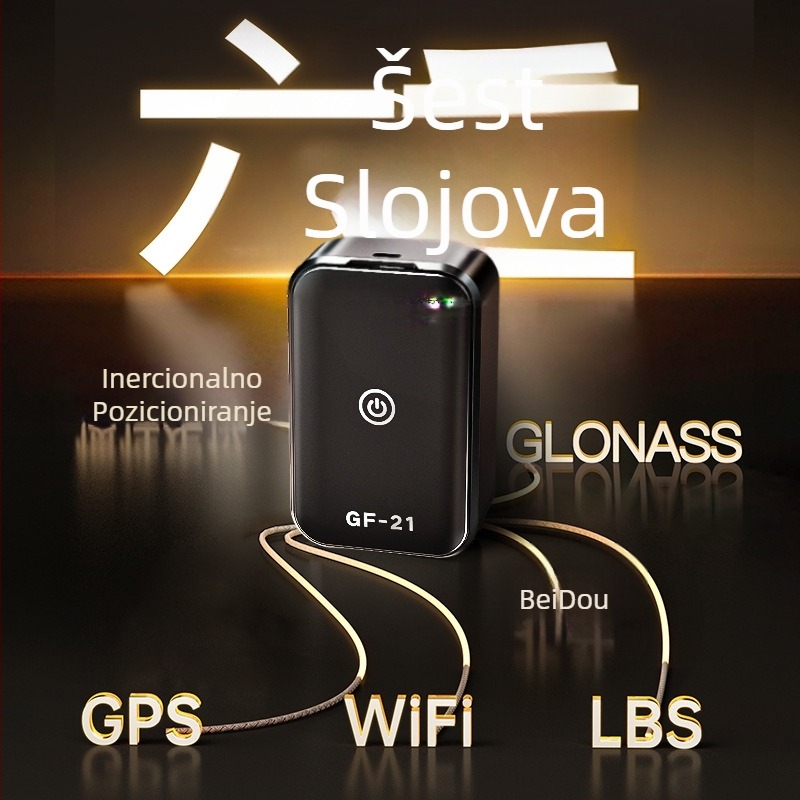 GPS tracker za vozila s cloudom, točnost GPS oko 5 m, alarm vibracijama i prekida napajanja, 2G punjivi locator, dnevna vodootpornost