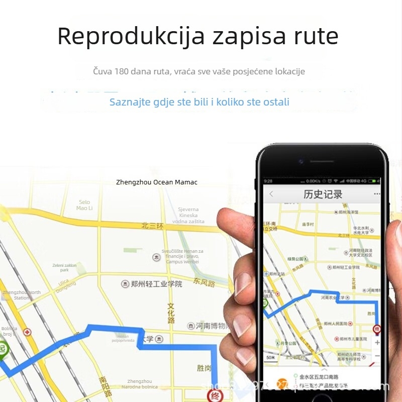 OBD lokator za vozila, model T01, preciznost GPS 3–30, načini alarma: vibracija, gubitak napajanja, mobilna alarma, ograda, prekoračenje brzine, napajanje preko OBD sučelja vozila, karte Baidu/Google/AMAP