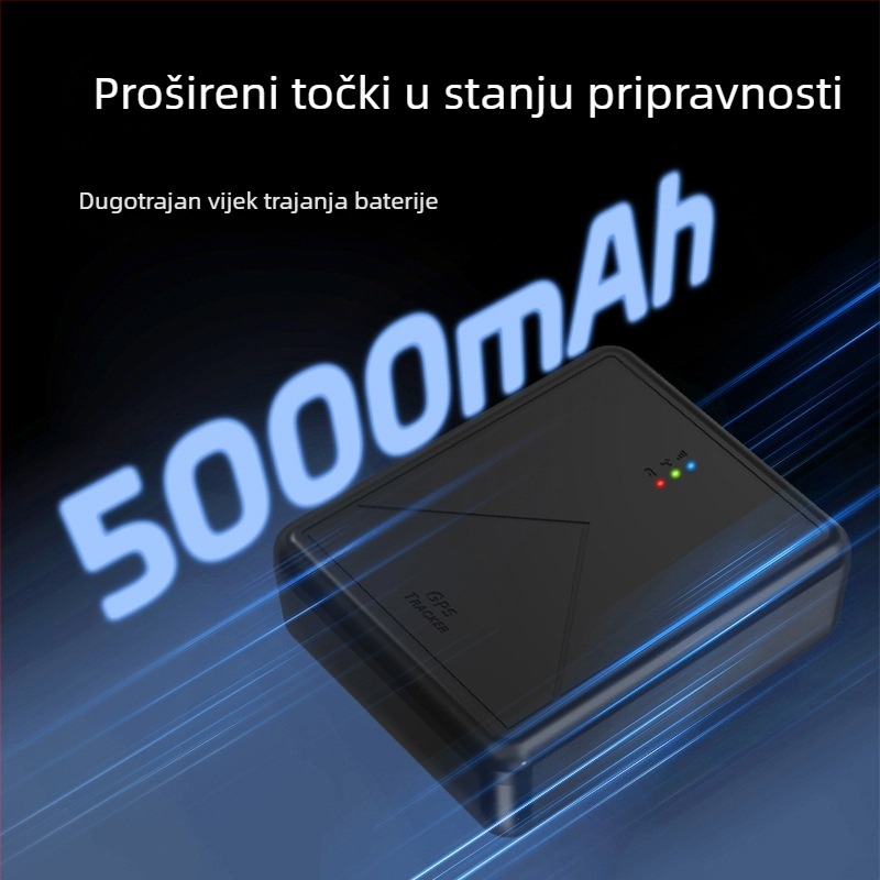 Auto GPS lokator s bežičnim punjenjem i snažnim magnetom, Beidou GPS, točnost 10 m, načini alarma: vibracija, SMS, geozona