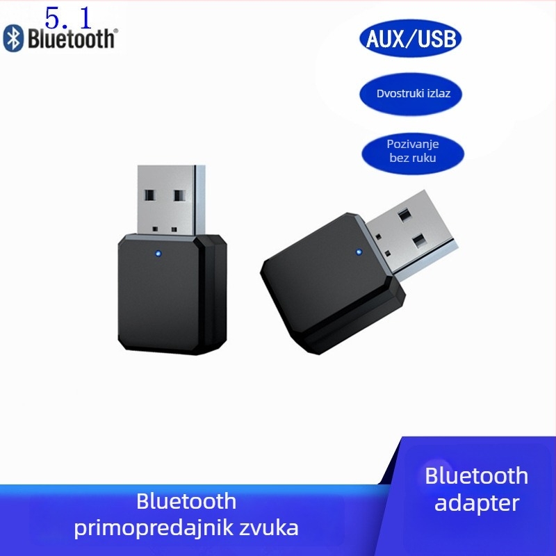 Bluetooth prijemnik KN318, 3,5 mm audio sučelje, Plug-and-Play, Bluetooth 5.1, domet 10 m