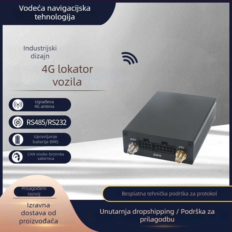 Automobilski TBOX s CAN bus RS485 RS232 komunikacijom, GPS lokator, LD105, točnost GPS 5 m, vanjsko napajanje 9-36V