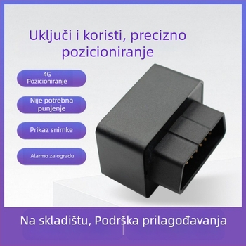 LMHOME M08 OBD GPS tragač za vozilo s alarmom – točnost GPS 3 m, napajanje preko OBD-a, ugrađena antena, načini alarma: vibracije, isključivanje napajanja, mobilni alarm, geofence, upozorenje brzine