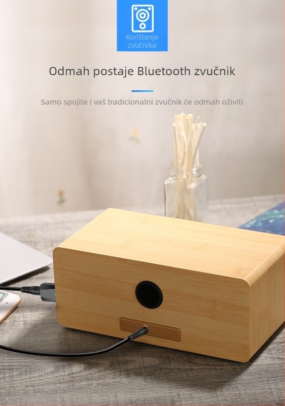 Stereo Bluetooth audio receiver s 3,5 mm AUX, USB Bluetooth adapter, model X1, Plug-and-Play, vanjsko napajanje, Bluetooth 4.2