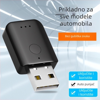 USB automobilni Bluetooth adapter 5.1, Plug and Play, bez napajanja, domet 10 m