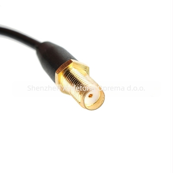 UT106 mini automobilska antena s UV dvostrukim pojačanjem, SMA samički konektor, kompatibilno Baofeng UV-5R/888S