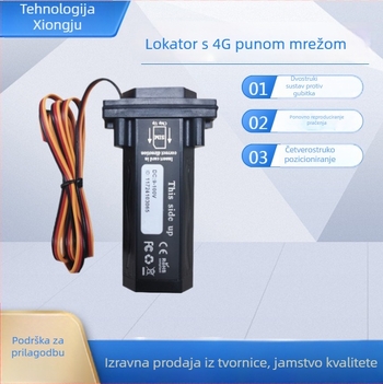 GPS tracker za vozila Beidou 4G dvostruka frekvencija, ~1 m preciznost, IP67/IP68 vodootporan, alarmi: vibracije, isključivanje napajanja, SOS, ograda, pretjerana brzina (Beidou 4G dual-frequency • ≈1 m • IP67/IP68 • Vibracije, Isključivanje Napajanja, SOS