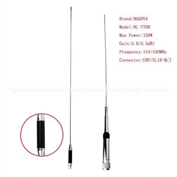 Automobilska antena YIDATON NL-770R, VHF/UHF 144/430 MHz