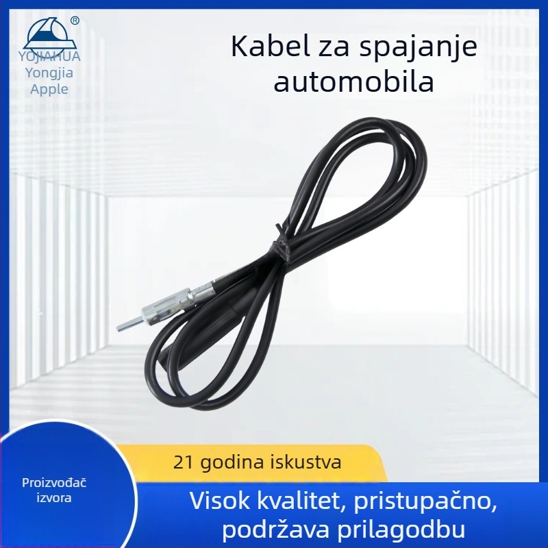 Prošireni kabel antene automobila za AM/FM – plug-in ugradnja, 12V, 0,06A, vijek trajanja 50 000