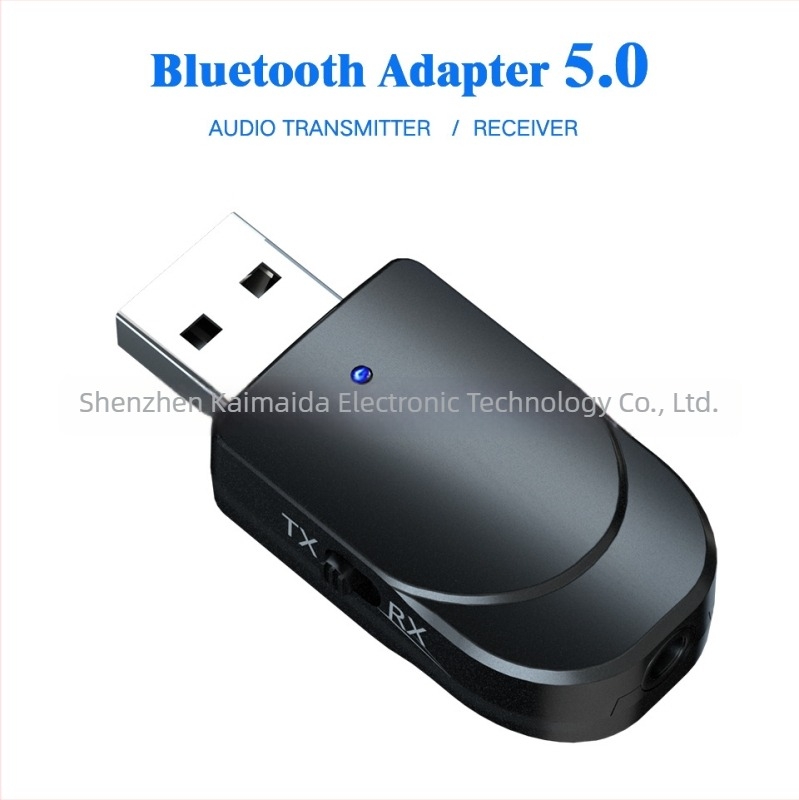 USB Bluetooth 5.0 audio transmiter i prijemnik, 2-u-1 za Switch, PC, TV i auto – model KN330, Plug & Play, USB audio sučelje, domet 10 m