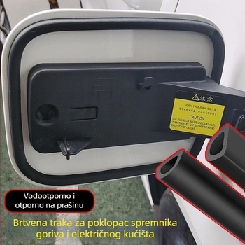 Univerzalni D-tip brtveni prsten za poklopac spremnika goriva i poklopac utora za punjenje, gumeni brtveni trak, otporan na prašinu, vodu i ulje