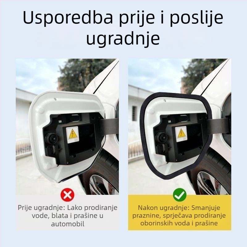 Univerzalni D-tip brtveni prsten za poklopac spremnika goriva i poklopac utora za punjenje, gumeni brtveni trak, otporan na prašinu, vodu i ulje