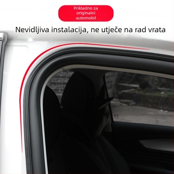 Brtva vrata automobila - gumena, dvostruki sloj, zvučna izolacija i vodootporna brtva za prag vrata, univerzalna uporaba
