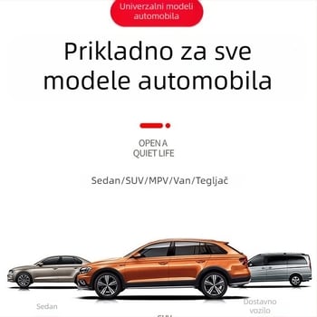 Brtva vrata automobila - gumena, dvostruki sloj, zvučna izolacija i vodootporna brtva za prag vrata, univerzalna uporaba