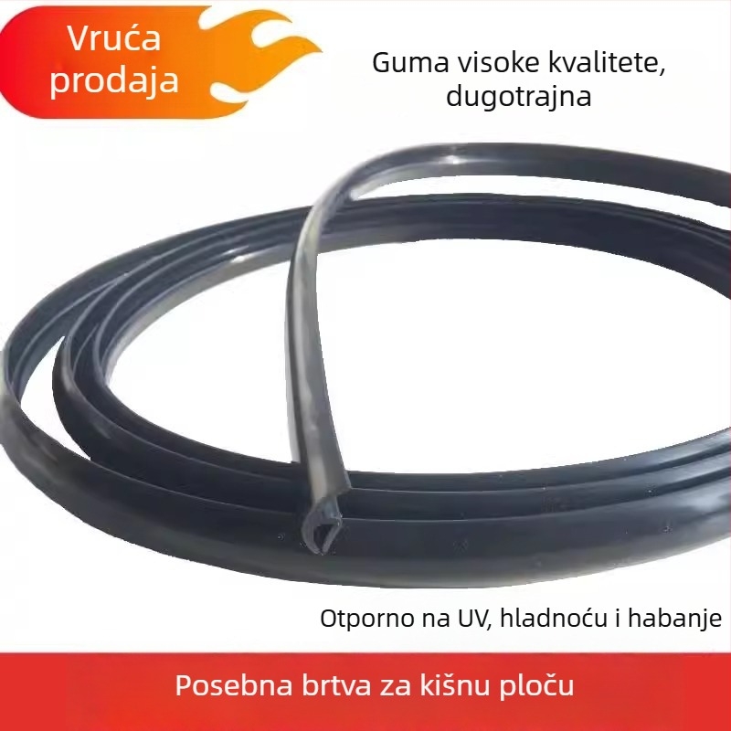 Mercedes-Benz brtvilo za skupljanje kišnice za prednje staklo i donji plastični pokrov trima brisača; otpornost na starenje, UV zaštita, otpornost na ozon, kemijska otpornost na slabe kiseline i baze