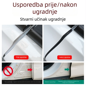 HRV/ZRV brtvilo za vrata – gumeni brtveni pojas za zvučnu izolaciju automobila, 74 cm