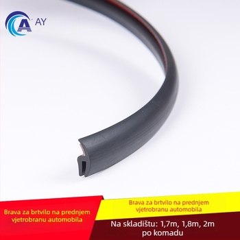 AY/Aoya brtveni trak za prednje staklo automobila – vanjska plastična ploča, gumeni pokrov za brisač, donja dekorativna odvodna ploča, visoka temperaturna otpornost