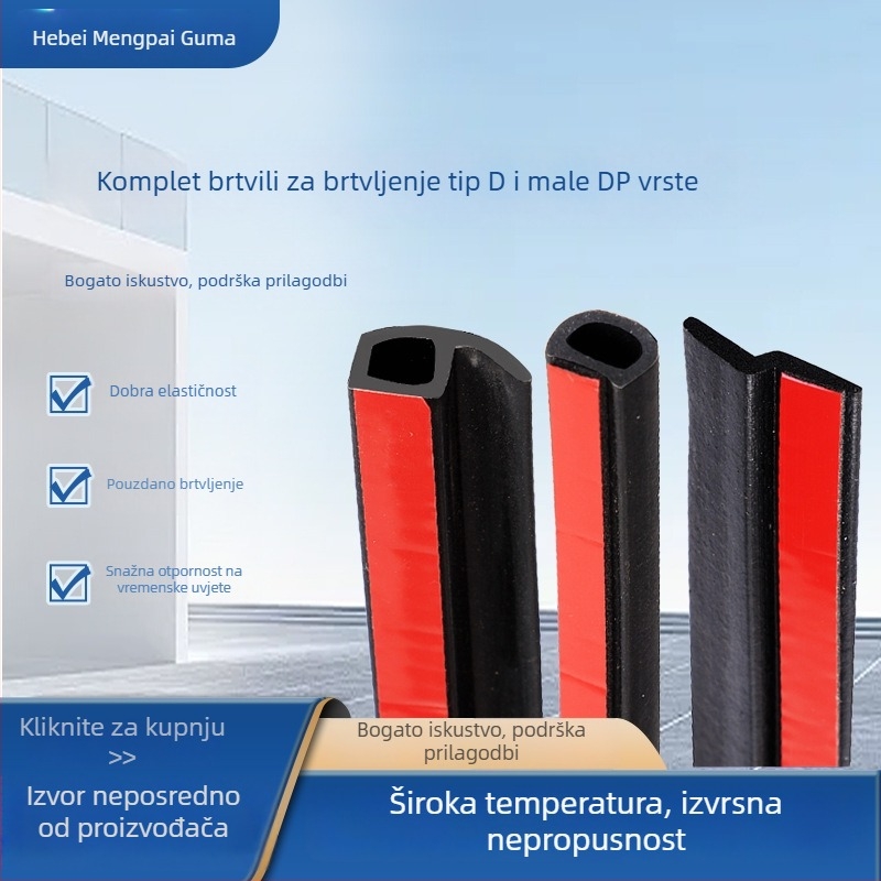 Automobilsko brtvilo za vrata – prašnu zaštitu i otpornost na visoke temperature, Z-tip i P-tip profili, gumeni trak za okvir vrata