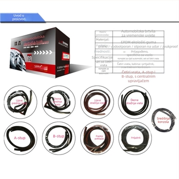 Gumeni brtni trak za vrata automobila, model 4526, marka QINGHEQISEN, materijal guma, pogodno za cijeli automobil