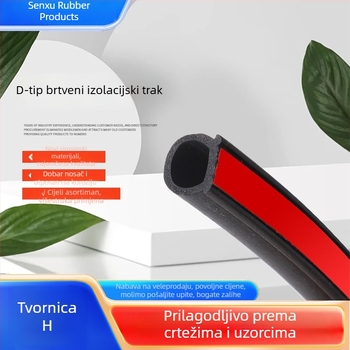 Automobilska brtvila za vrata — Senxu, Large D / Small D / P Type / Z Type, 14 mm, Guma
