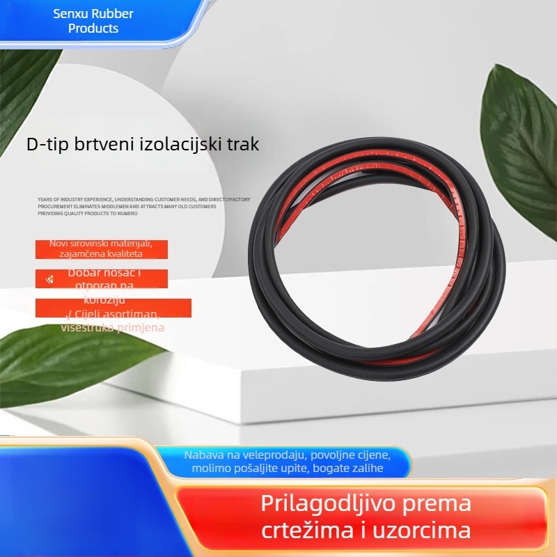 Automobilska brtvila za vrata — Senxu, Large D / Small D / P Type / Z Type, 14 mm, Guma