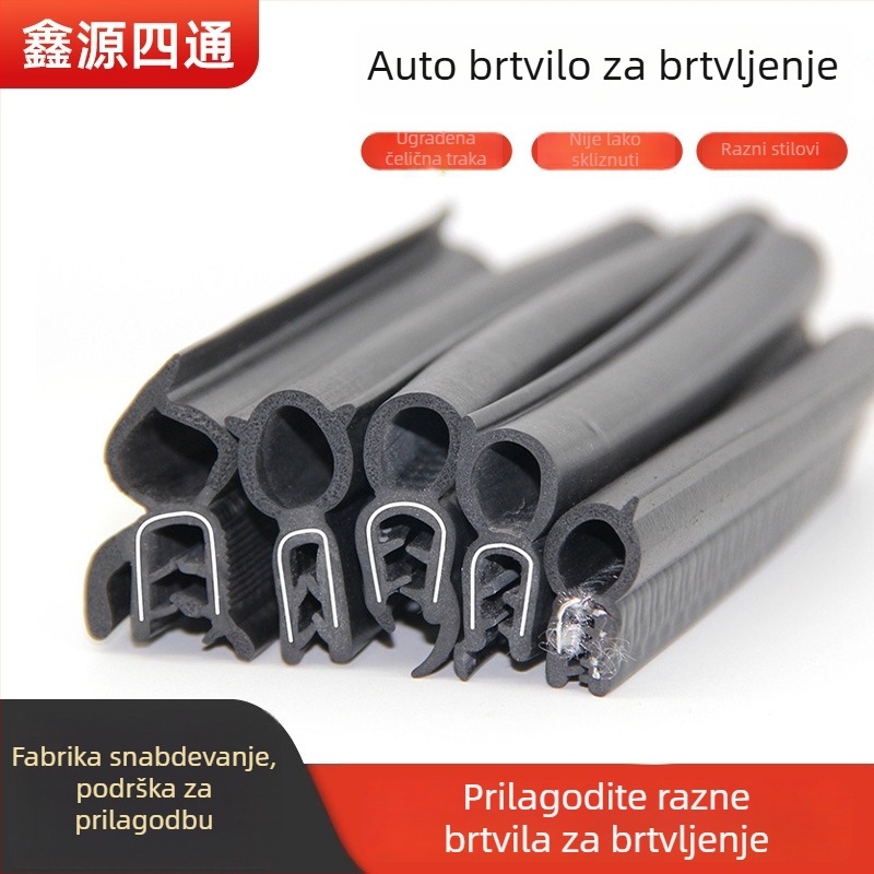 Automobilska brtva za vrata automobila, model Side door seal-xy, gumeni brtveni trak za okvir vrata, univerzalna kompatibilnost