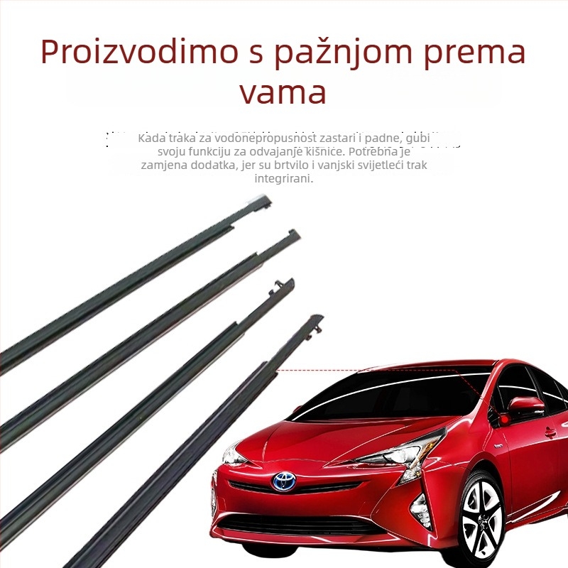 Automobilski brtveni trak od gume, za staklo, debljina 1,5 mm, model: više