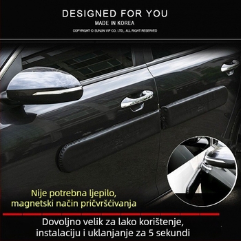 Dekorativni zaštitni trak za rub vrata automobila, magnetski, bez ljepila, zaštita od sudara i ogrebotina