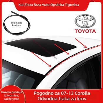 Automobilski brtveni pojas za krov Corolla, gumeni materijal, 2007–2016, mogućnost prilagodbe