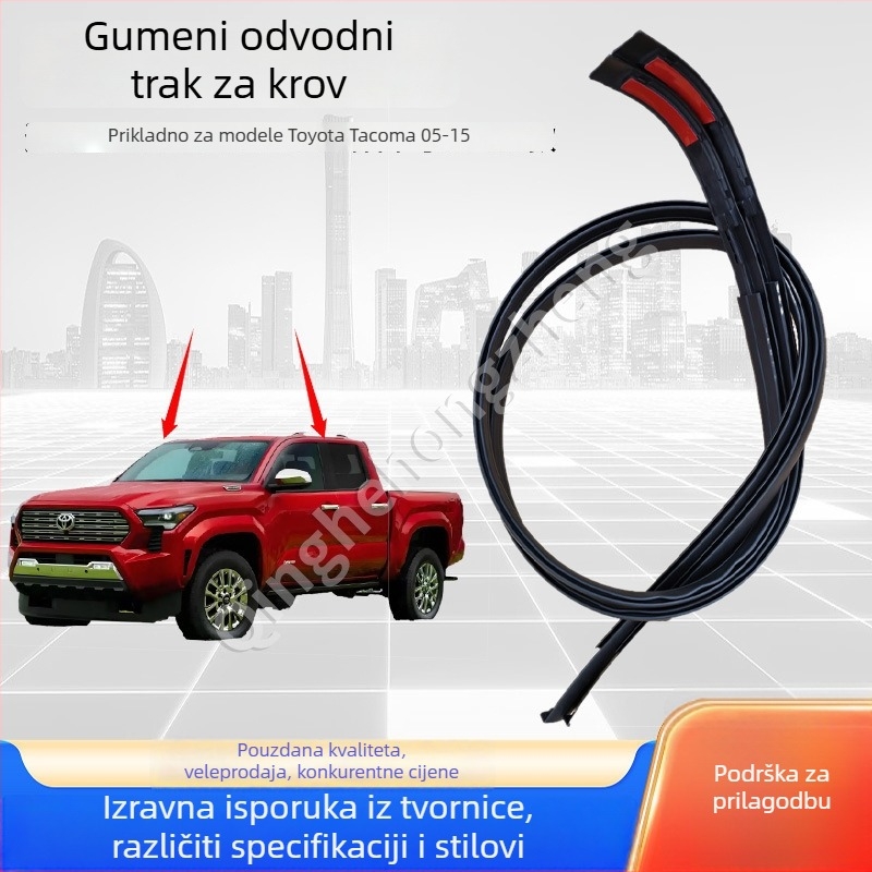 Gumeni brtveni trak za krov Toyota Tacoma 05-15, modeli 75551-04063 / 75552-04063
