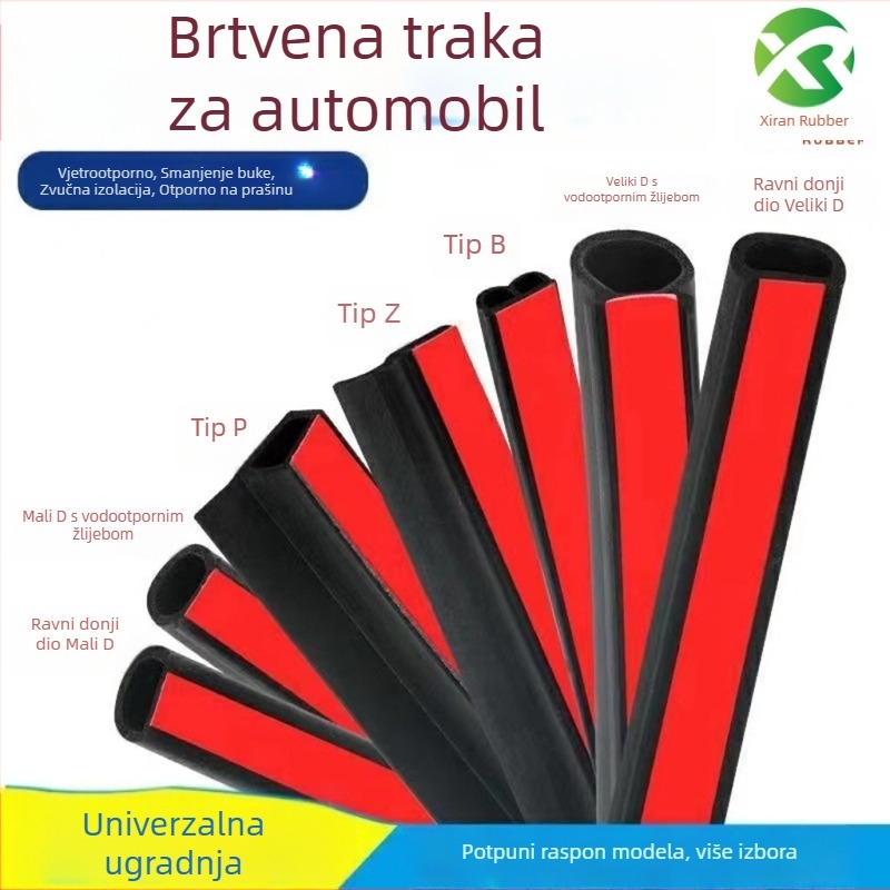 Univerzalna brtvena traka za vrata automobila – zvučna izolacija, zaštita od sudara, prašine i vremenskih uvjeta