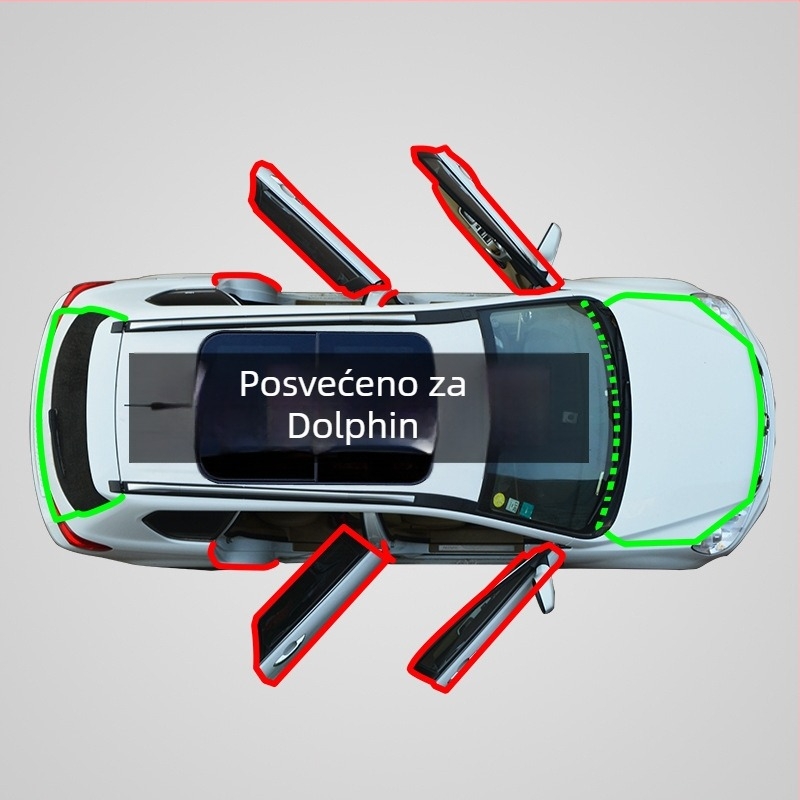 BYD Dolphin Zaptivaški trak za spojeve vrata — zaštita od prašine, otpornost na vjetar i zvučna izolacija, auto retrofit dodatak