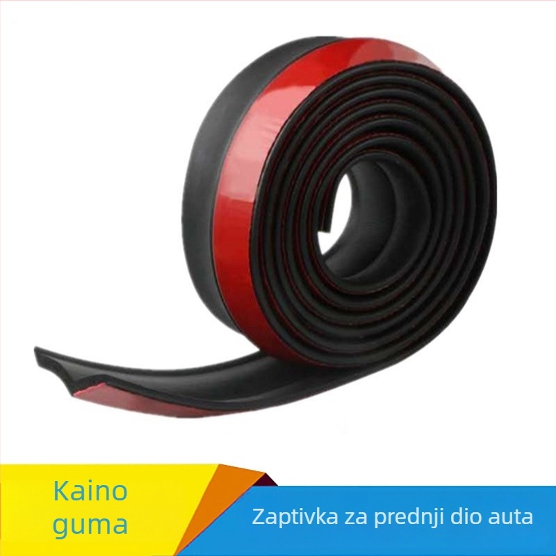 Jiankai gumena brtvna traka za prednji rub auta, L-oblik, samoljepljiva, 8 mm debljina