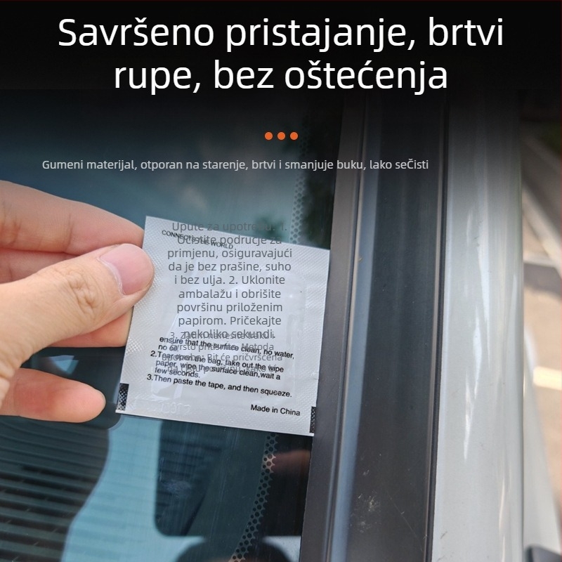Gumeni brtvni trak za A-stupac Toyota Prado LC250, smanjenje buke prednjeg stakla