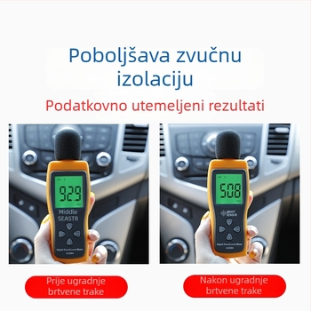 Gumeni brtvni trak za automobil, zaštita od prašine i zvučna izolacija, za A-stup i B-stup cijelog vozila