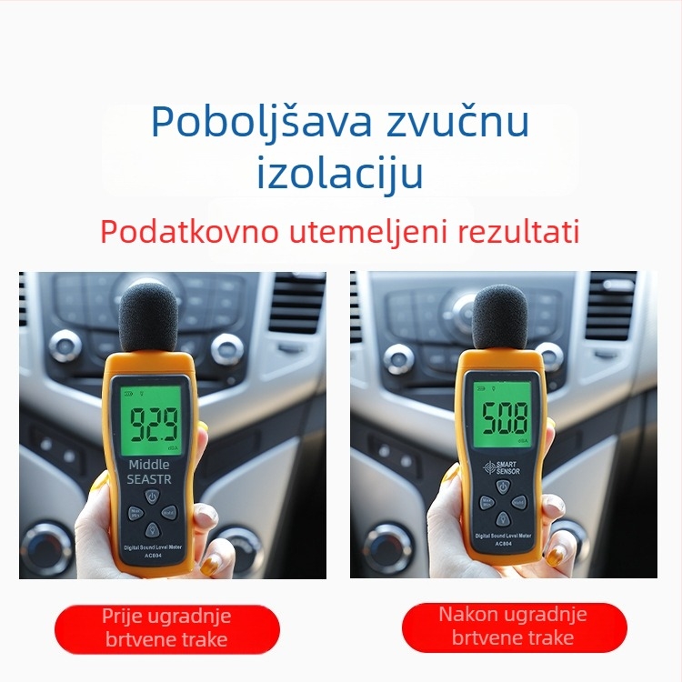 Gumeni brtvni trak za automobil, zaštita od prašine i zvučna izolacija, za A-stup i B-stup cijelog vozila