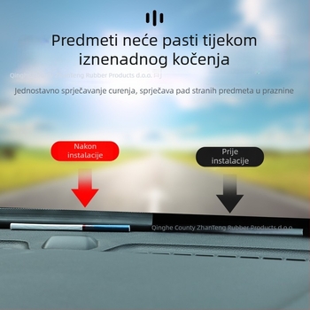 Gumeni brtvni pojas za središnju konzolu automobila – zvukovna izolacija, brtvilo za spoj između kontrole ploče i vjetrobrana, model Car Center Console Sealing Strip, debljina 1