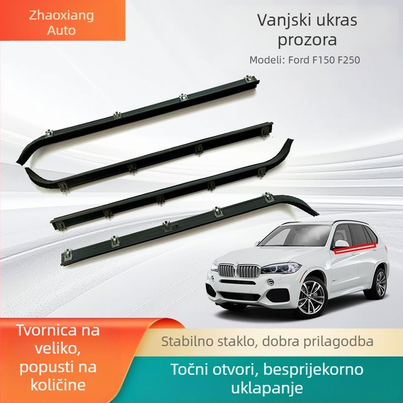 Automobilska brtvila za prozore i vrata, gumena brtva kompatibilna s Ford F-150/F-250