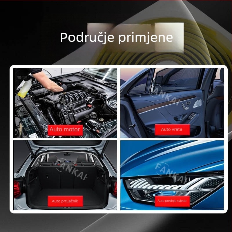 Cebole Yokohama viskozni sivo-crni topljivi ljepilo za automobile, brtna traka za Bi-Xenon prednje svjetlo