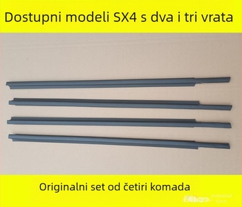 Gumeni brtveni trak za stakla automobila; silikon materijal; izvorno tvorničko snabdjevanje; kompatibilno s drugim modelima