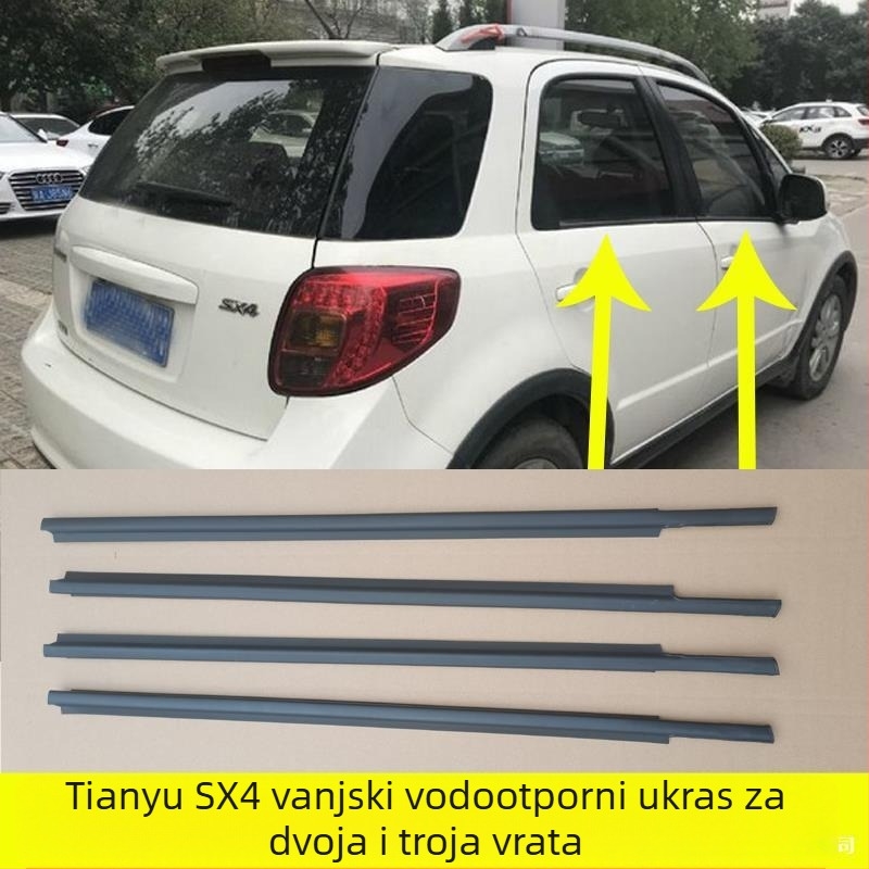 Gumeni brtveni trak za stakla automobila; silikon materijal; izvorno tvorničko snabdjevanje; kompatibilno s drugim modelima