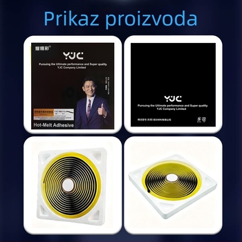 Shine Brilliantly YK01 Brtvilo za svjetla automobila s butilnim topljivim ljepilom, 8 mm, siva leća, za prednja svjetla i vrata
