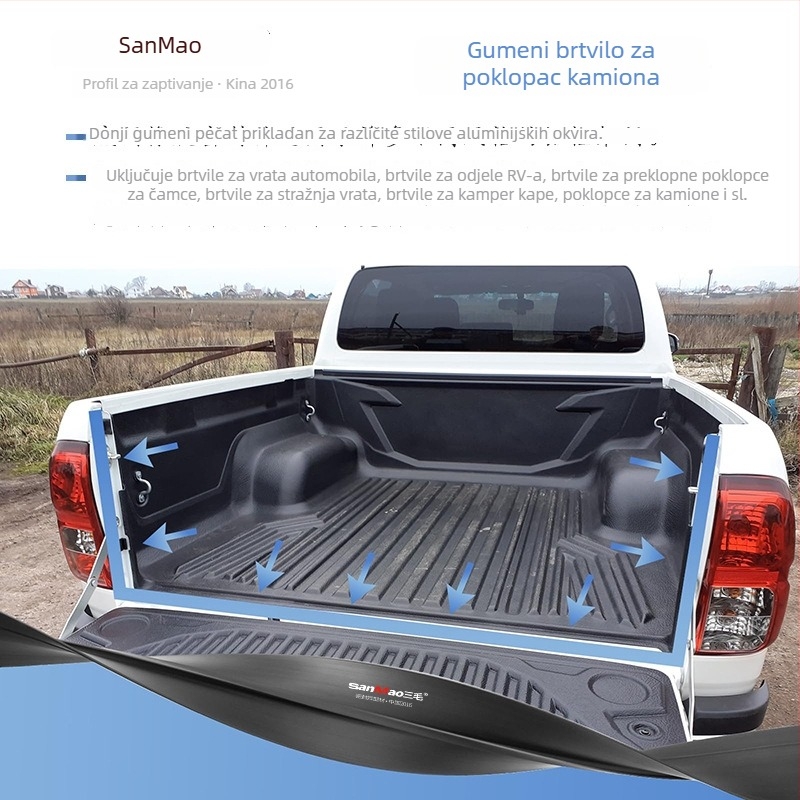 LP0962 brtvni trak za automobil, TPVC 1,05 mm; odgovara vratima automobila, RV odjeljku, kabini, stražnjim vratima, kućištu za kampiranje i poklopcima kamiona